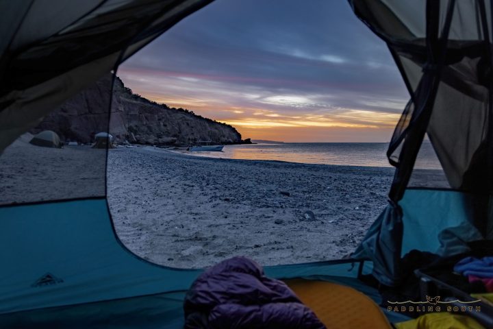 a tent on a beach