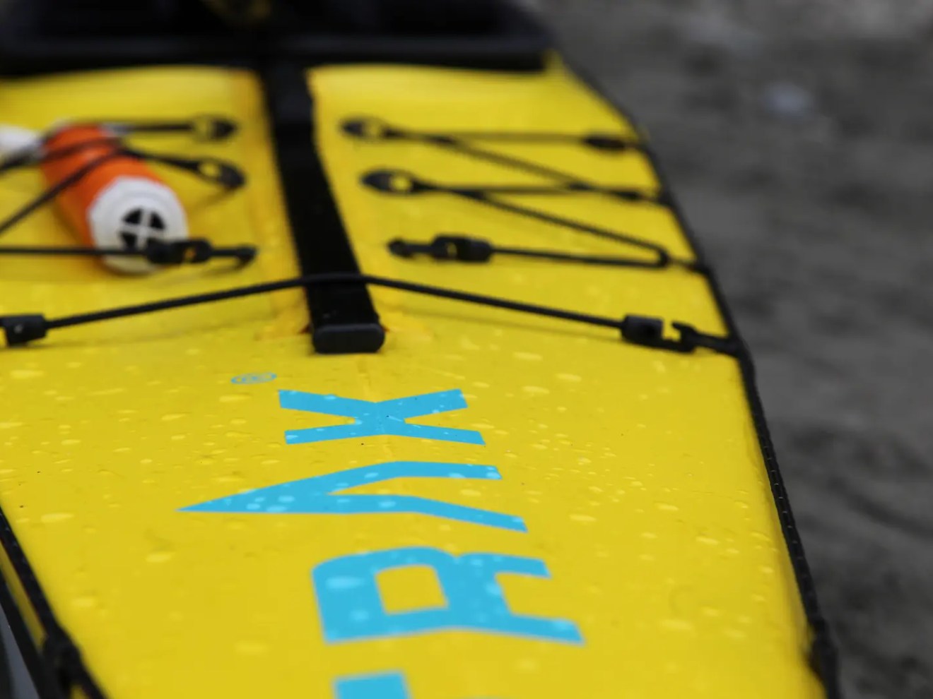 Yellow Signature TRAK 2.0 kayak deck.